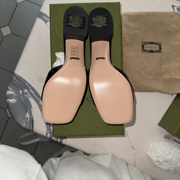 NEW GUCCI Nappa charlott sandal NERO - Picture 6 of 11